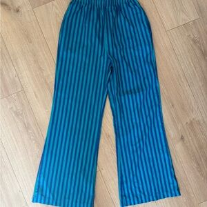 Amina Blu Striped Flare Pants Womens size Small